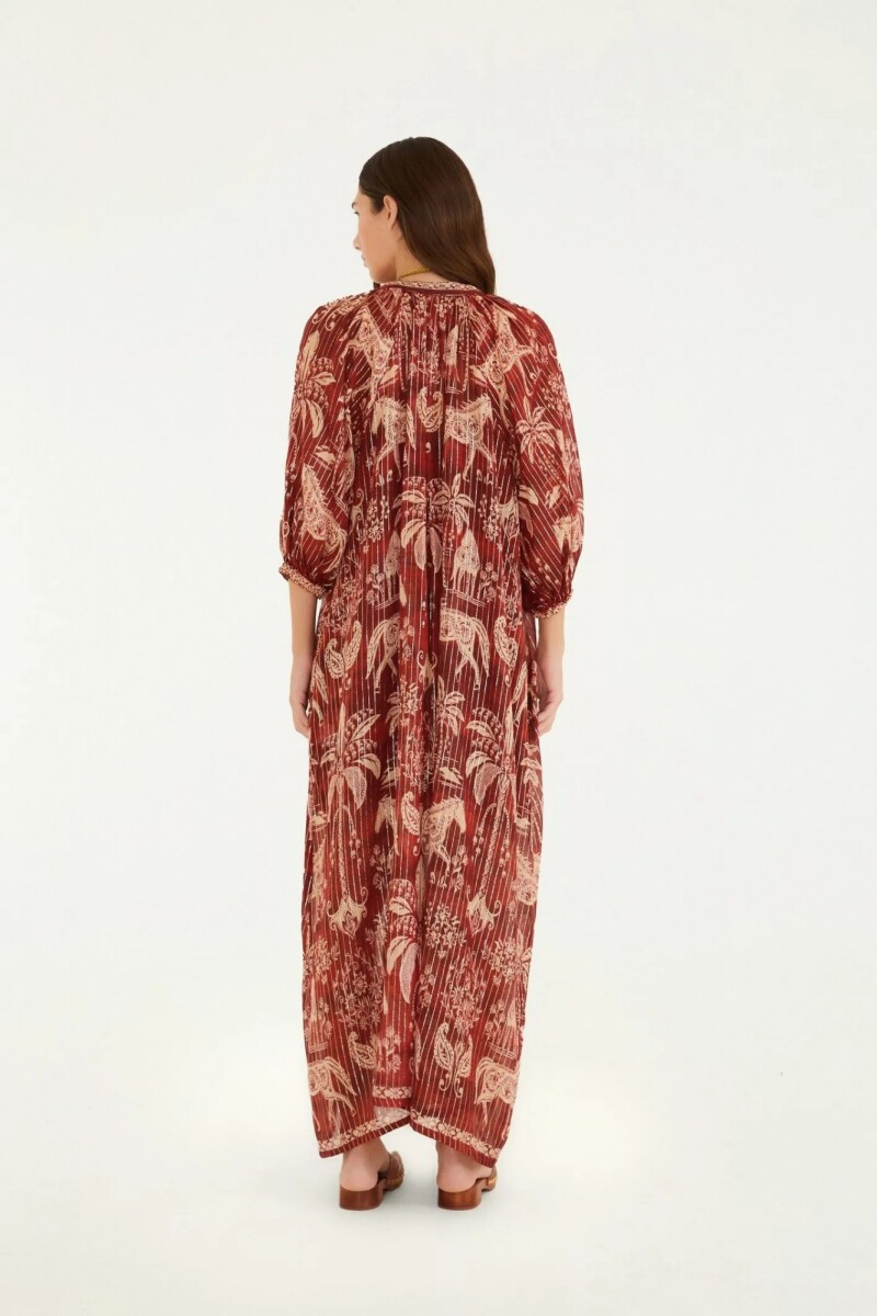 VESTIDO HARAS Bordo