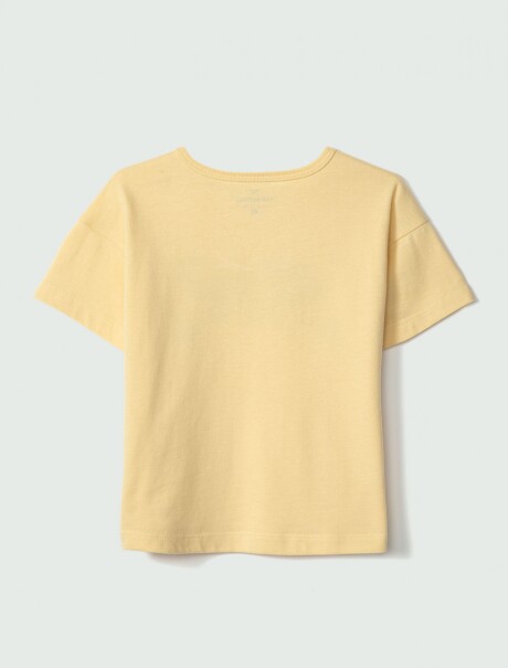 CAMISETA INFANTIL CON ESTAMPA AMARILLO