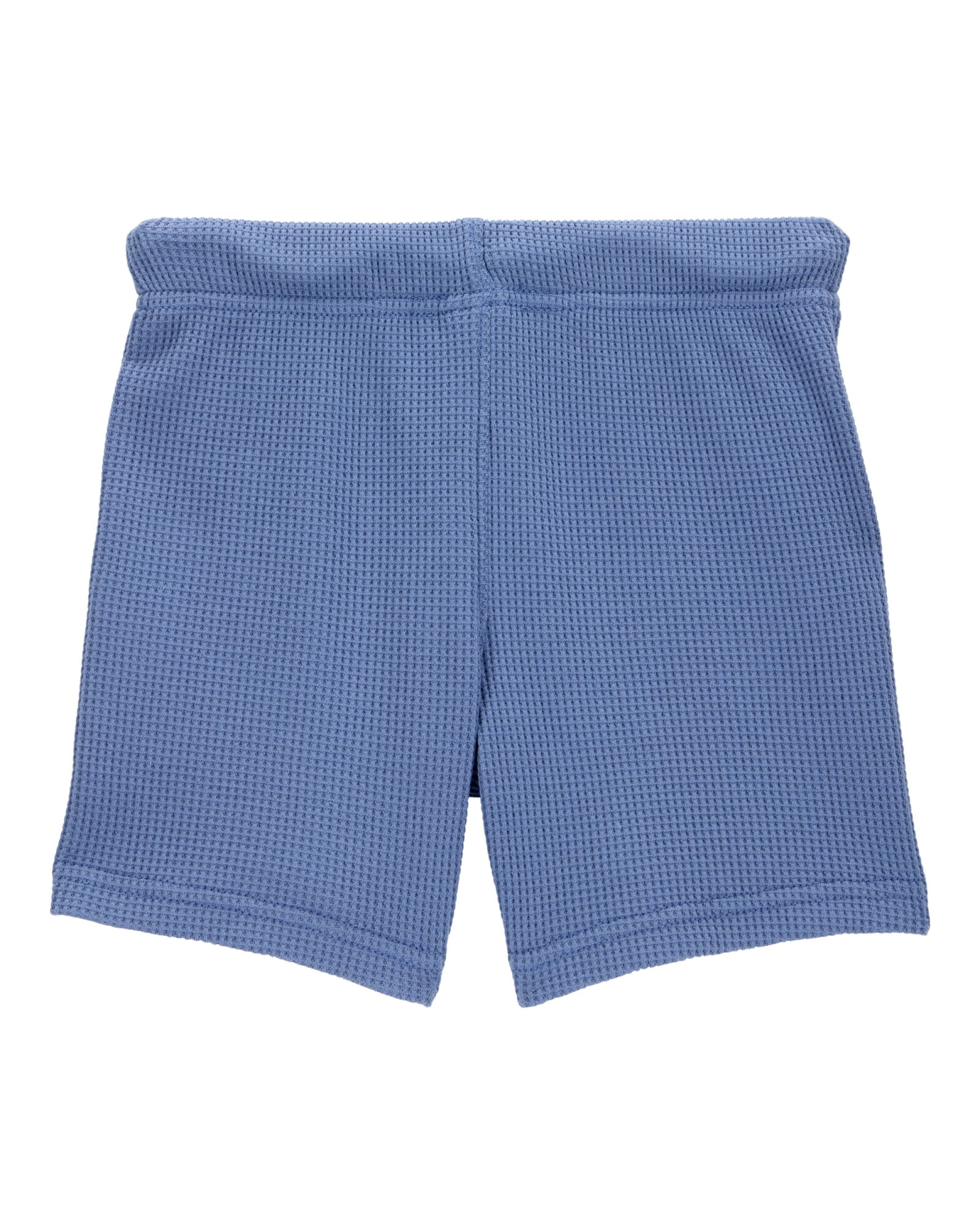 Short de algodón, punto waffle, azul Sin color