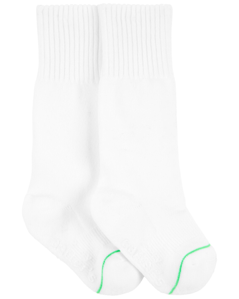 Medias deportivas de algodón, blancas 