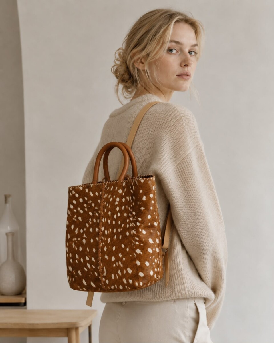 Deer Backpack - Caramel 