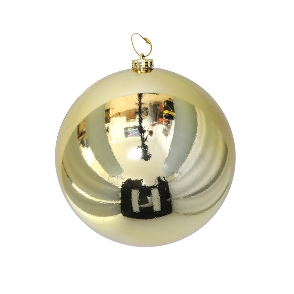 Esfera de Navidad Dorada con Brillo – 20 cm BOLA DE NAVIDAD BRILLO ORO 20 CM