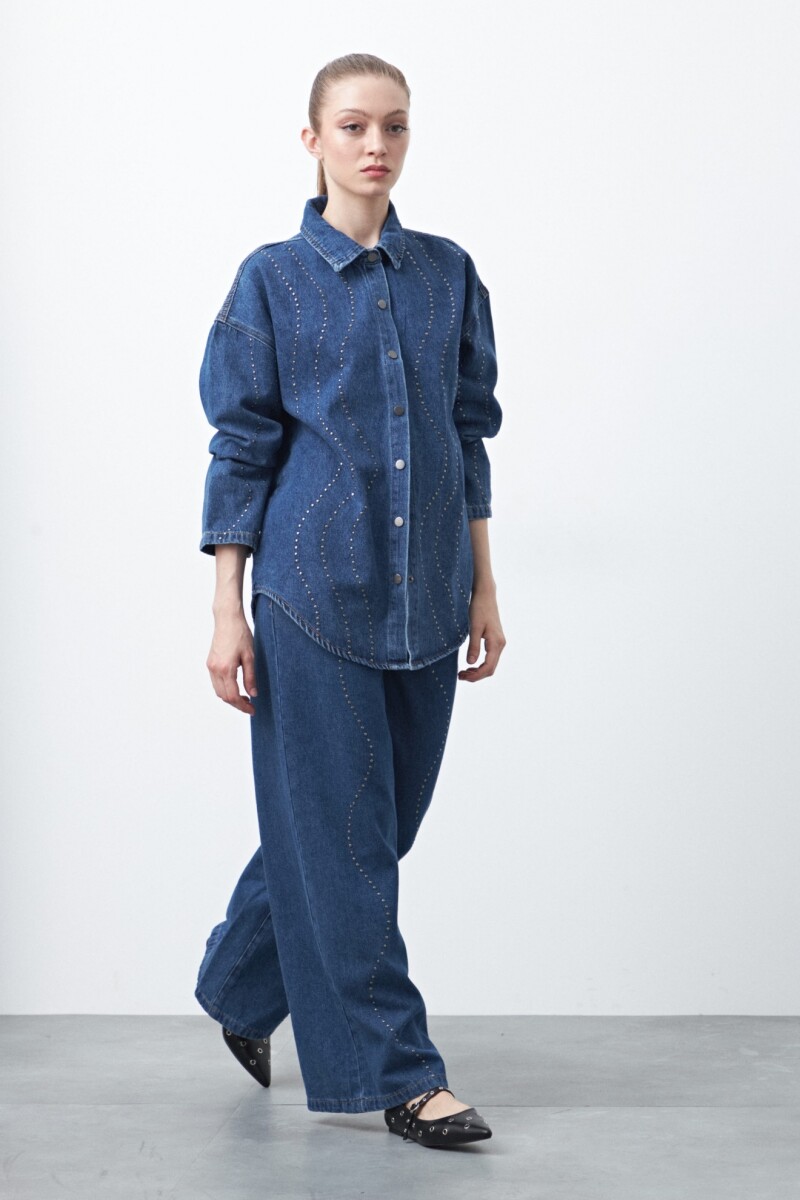 SOBRECAMISA ADELE Azul Oscuro