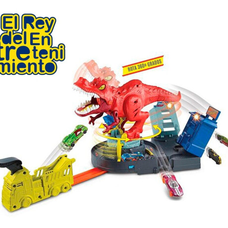 Pista De Autos Hot Wheels T-rex Devorador City Pista De Autos Hot Wheels T-rex Devorador City