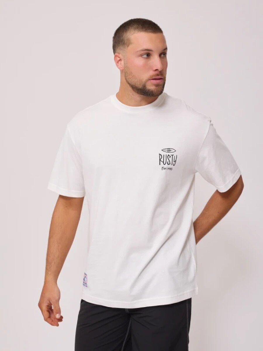 T.SHIRT RUSTY ROKAI - BLANCO 