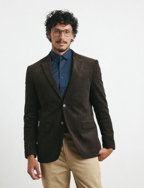 110470 SACO HARRINGTON LABEL Marron