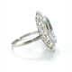 Anillo Platino Con Aguamarina Central Anillo Platino Con Aguamarina Central