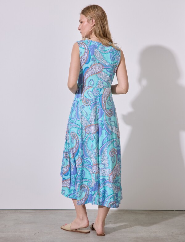 Vestido Maxi Printed VERDE/MULTI