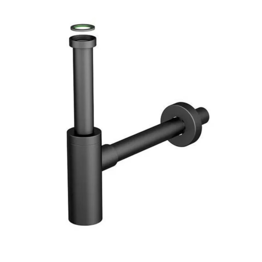 Sifón botella negro mate ABS Bonomini 1 1/4" Sifón Botella Negro Mate Abs Bonomini 1 1/4"