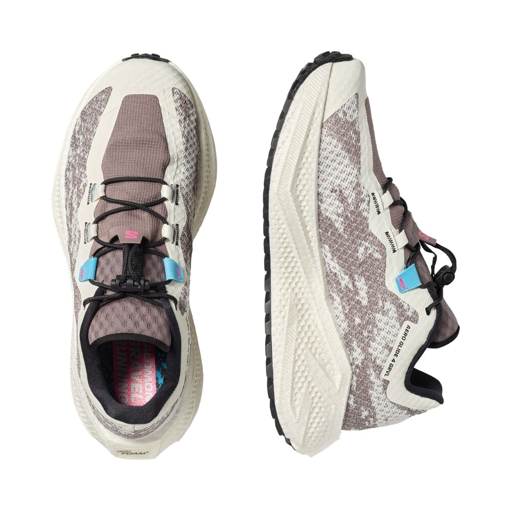 Zapatillas Trail Running Aero Glide 4 Grvl Mujer Vanilla/black/iron