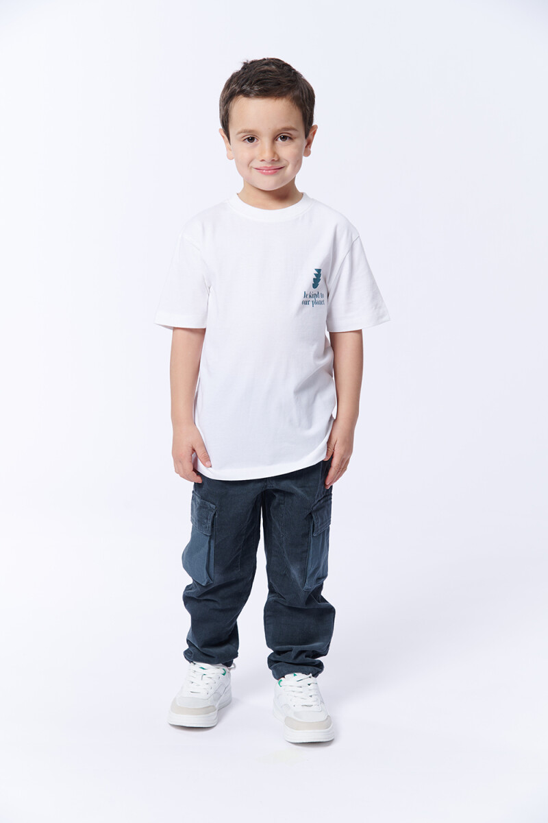 Remera estampa - Be Kind Blanco 