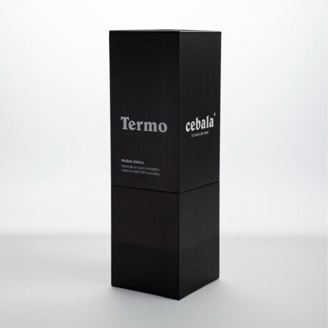 Termo Cebala 1 Litro Acero Inoxidable NEGRO