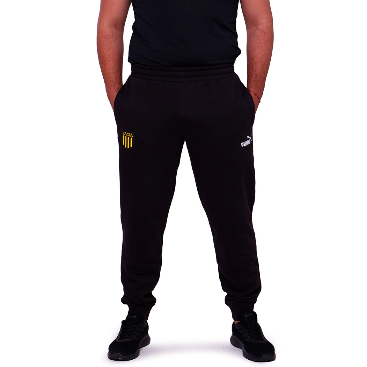 Pantalón Puma Peñarol ESS No. 1 Logo FL cl - Negro-Amarillo 
