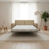 SOFA CAMA 2 PLAZAS - TAPIZADO EN PU COLOR PERLA SOFA CAMA 2 PLAZAS - TAPIZADO EN PU COLOR PERLA