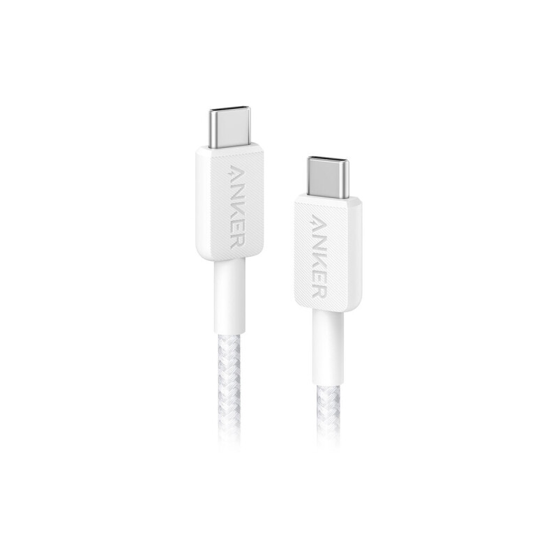 Cable de datos Anker USB-C a USB-C 1.80m White Cable de datos Anker USB-C a USB-C 1.80m White