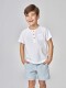 Pantalon De Micro Rayas Azul Claro