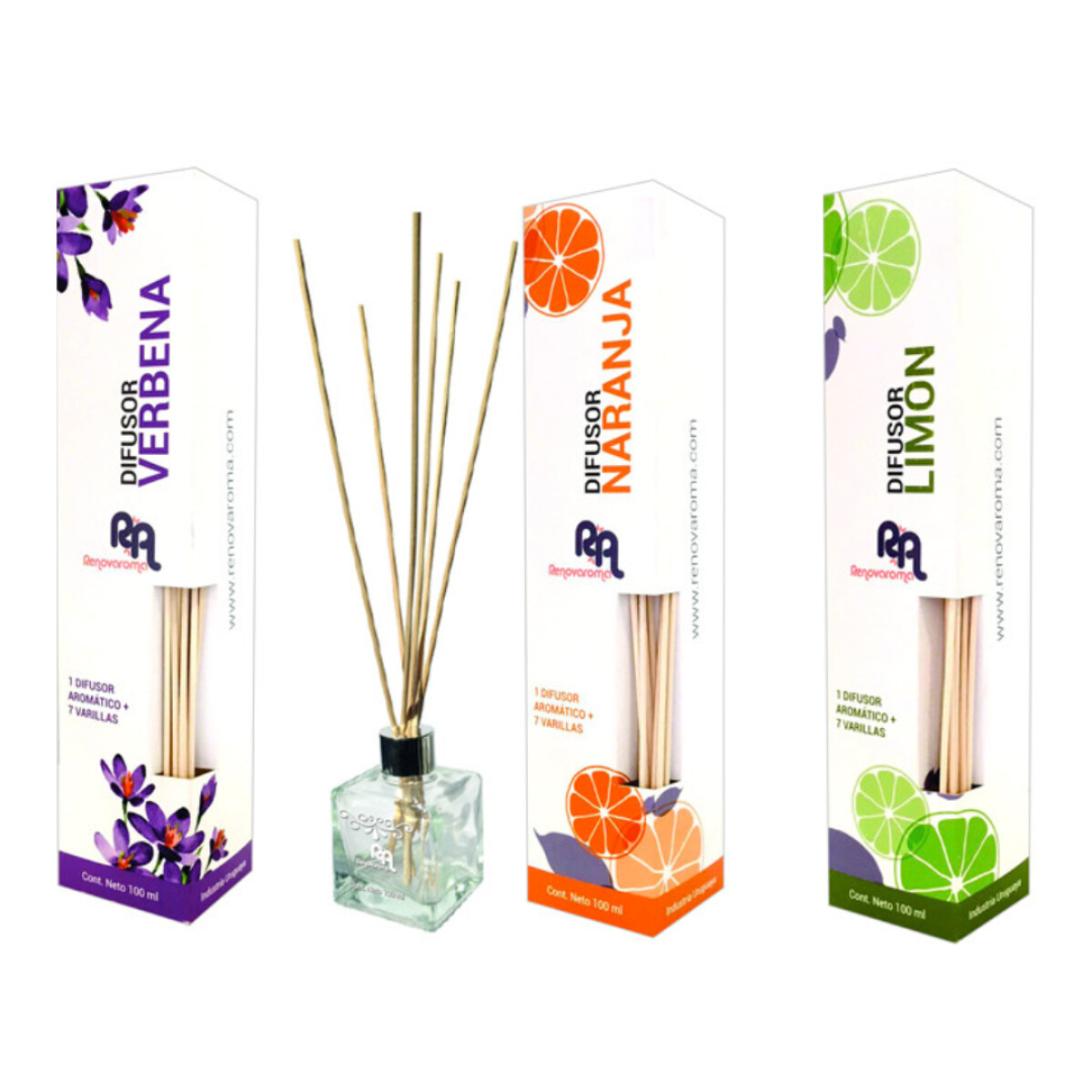 Difusor Renovaroma con 7 Varillas 