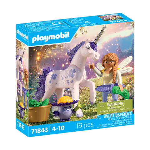 Unicornio y Hada en el Bosque Playmobil 19 Piezas U