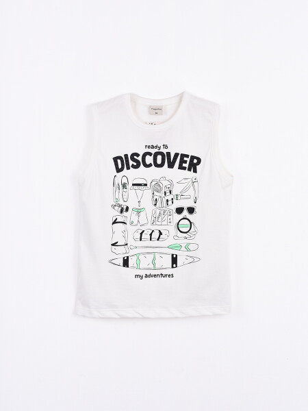MUSCULOSA DISCOVER BLANCO