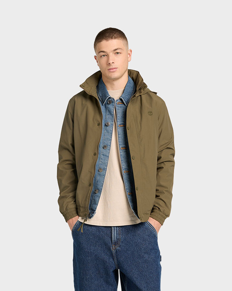 Casaca Waterproof Bomber Hombre Leaf Green
