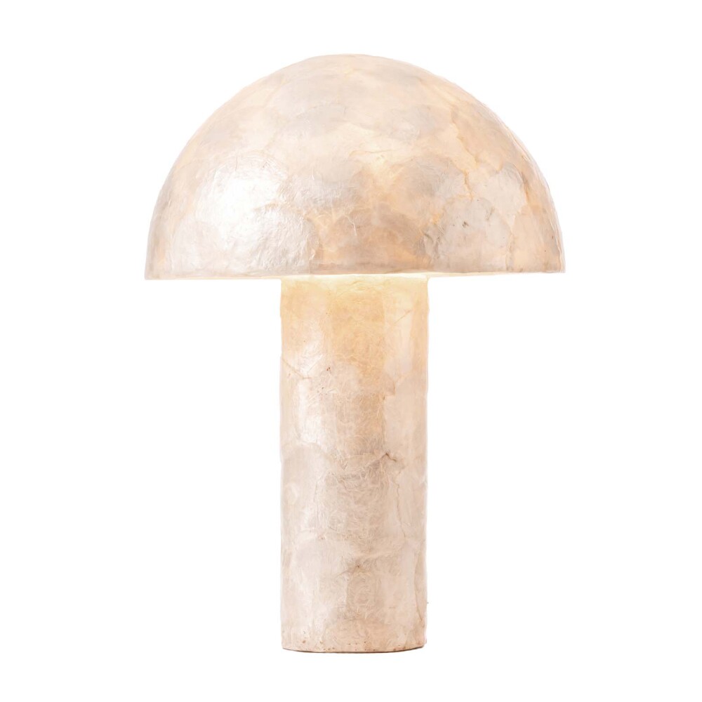 LAMPARA DE MESA CAPIZ NATURAL-BEIGE GFT1