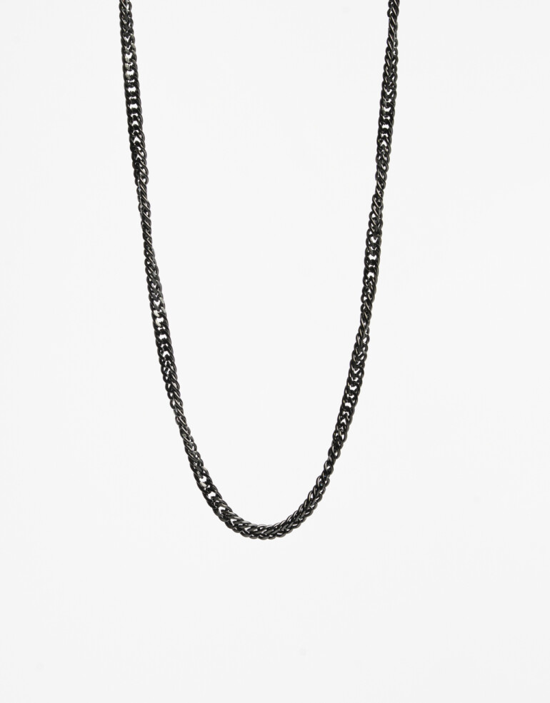Collares Cortos Metal Collar De Acero Men´s Collection - Negro