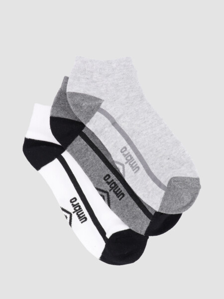 Pack x3 Media Corta Lisa Indiv. Umbro Hombre 009