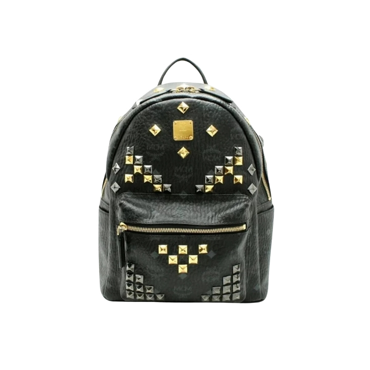 Mochila de lona revestida estampada con tachuelas, Stark 
