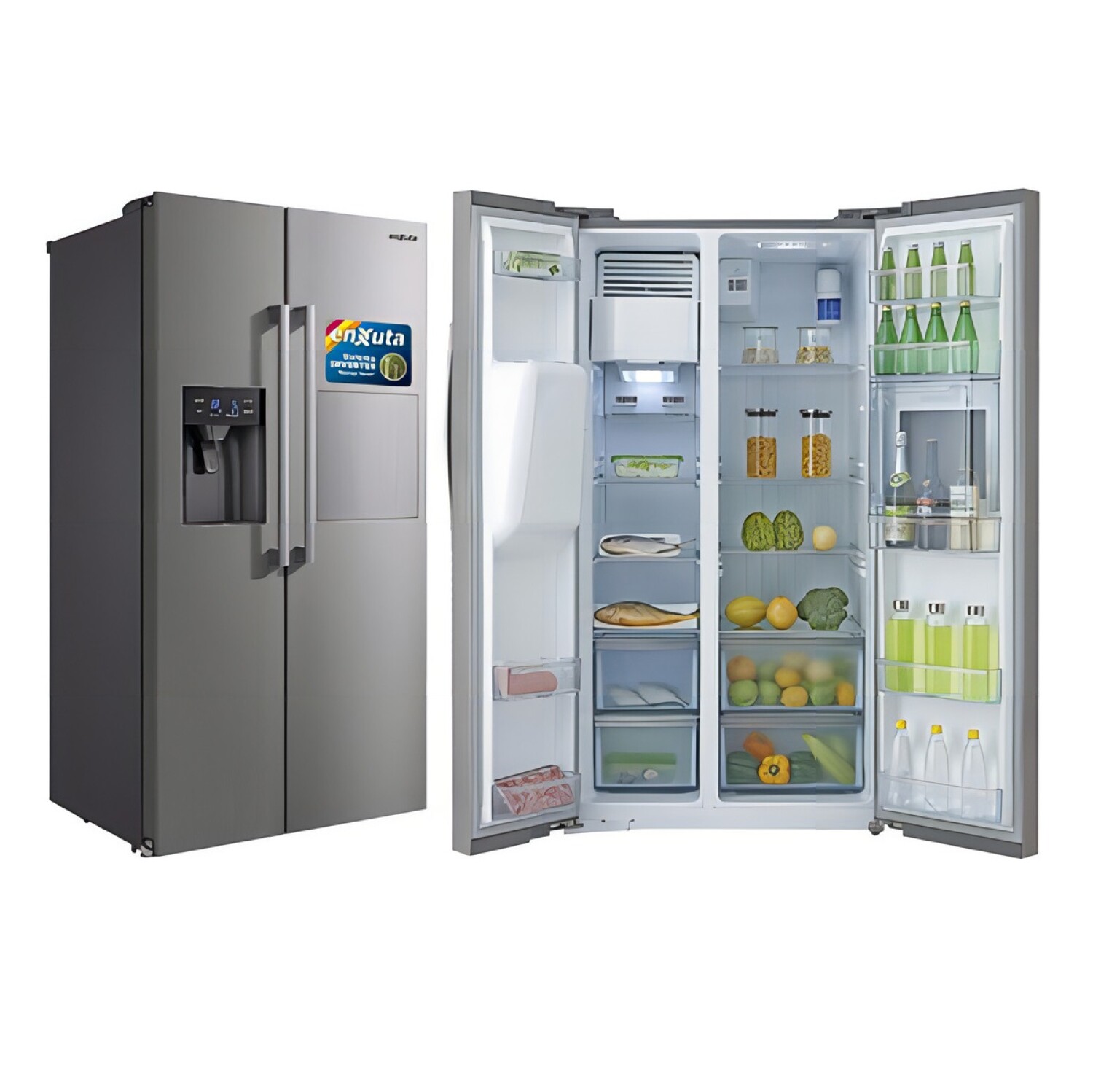 Heladera Enxuta Side By Side 490 L Inverter Panel Led — La