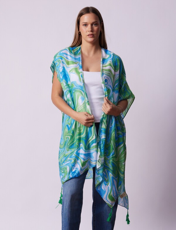 Kimono Printed VERDE/MULTI