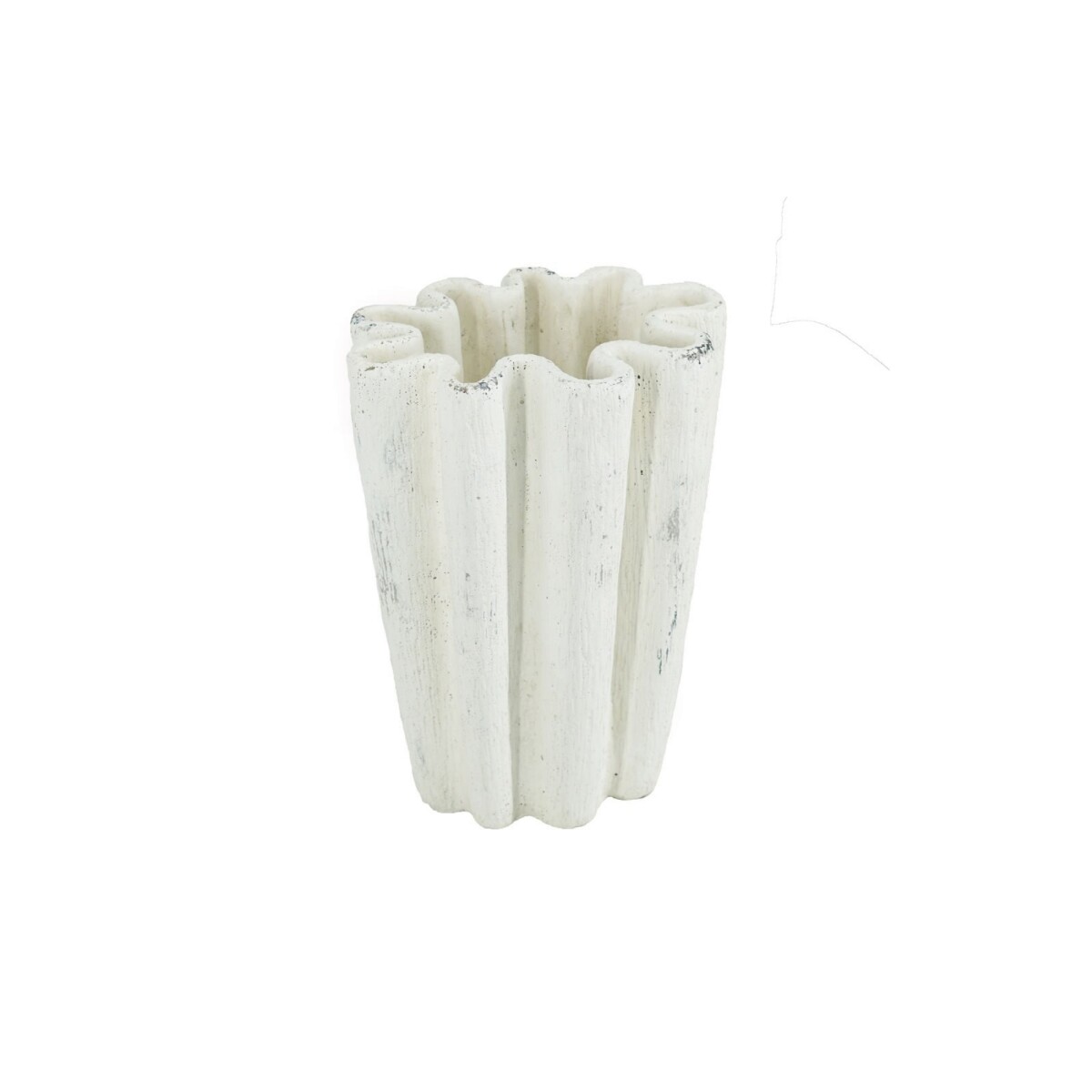 FLORERO TULIPAS 22.5x18x30CM BLANCO 