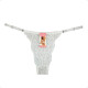 Tanga Colaless Ajustable De Encaje Blanco