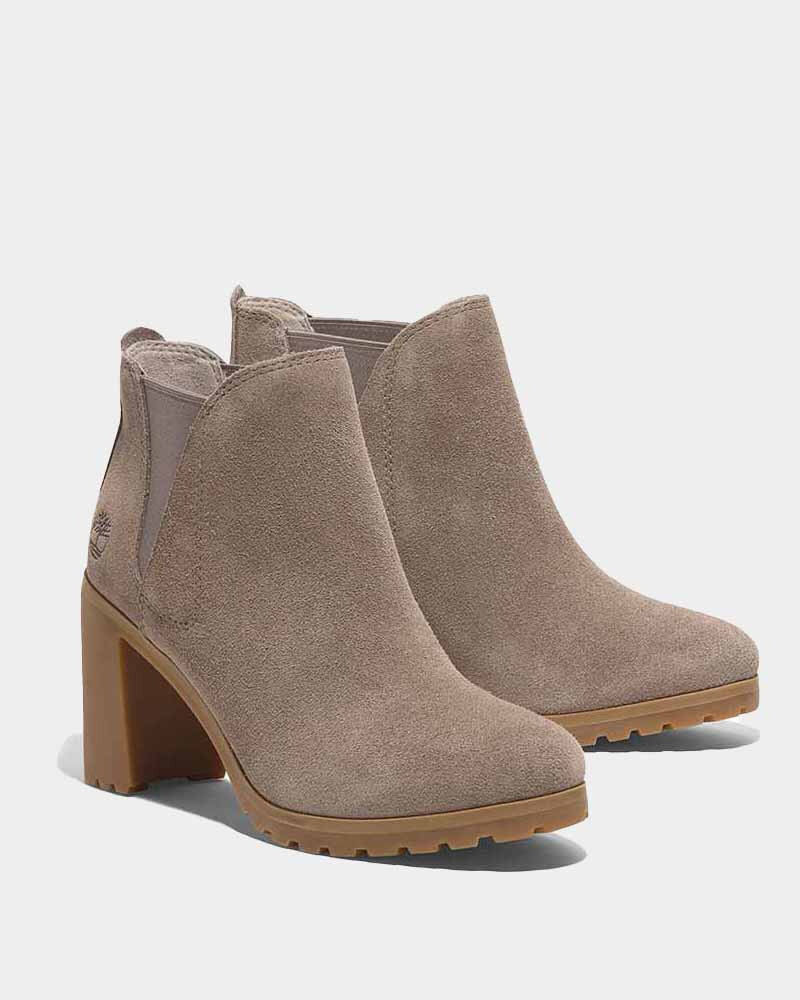 Botas Chelsea Allington Mid Mujer Taupe Suede