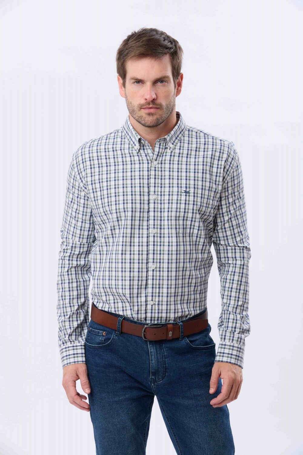 CAMISA CUADROS Azul