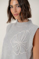 Chaleco Lirio Gris