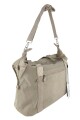 Bolso grande en tafeta amasada Beige