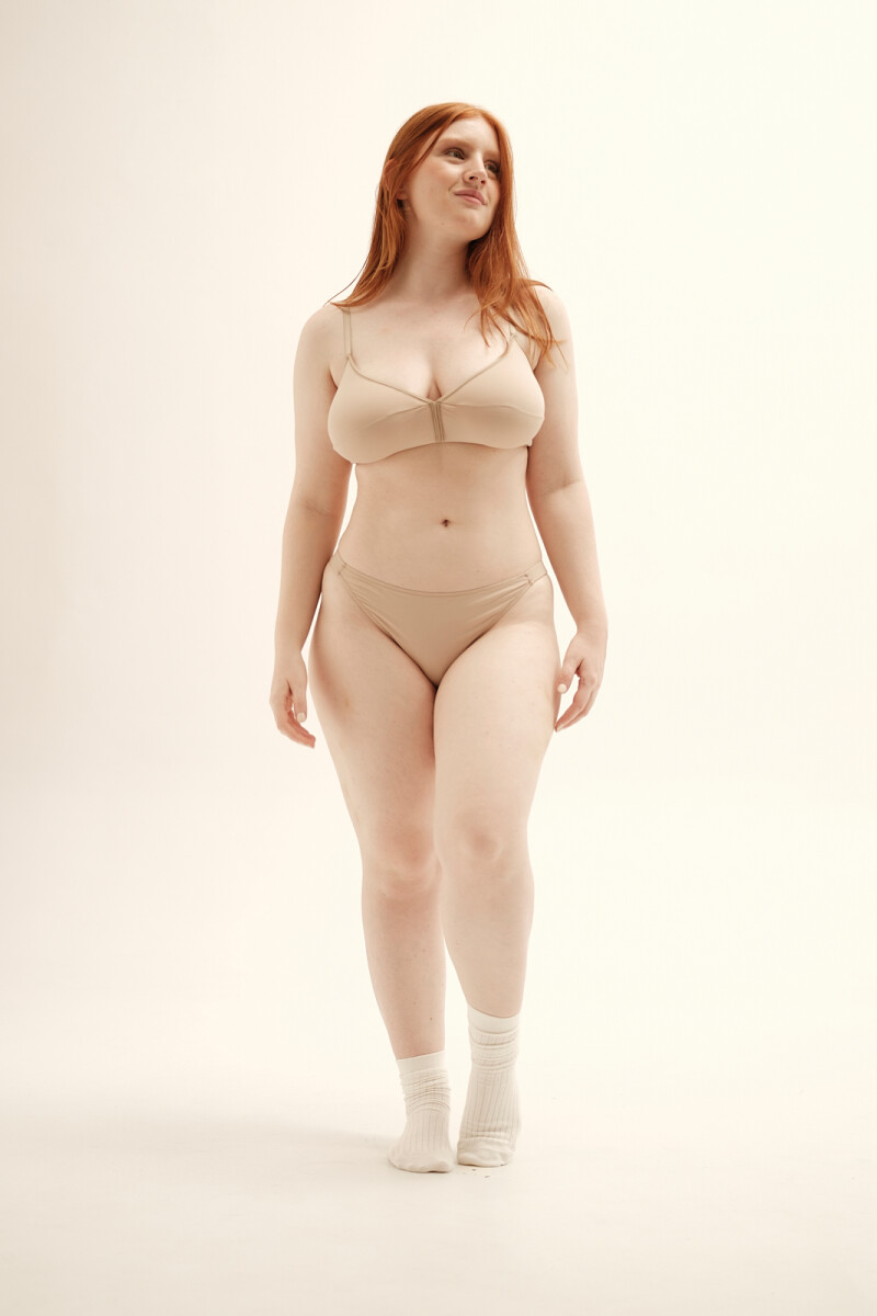 Soutien Comfort ECO – Copa soft sin aro, soporte amplio y adaptable Tostado