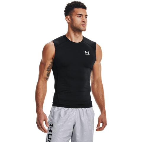 UA HG Armour Comp SL-WHT BLK-001