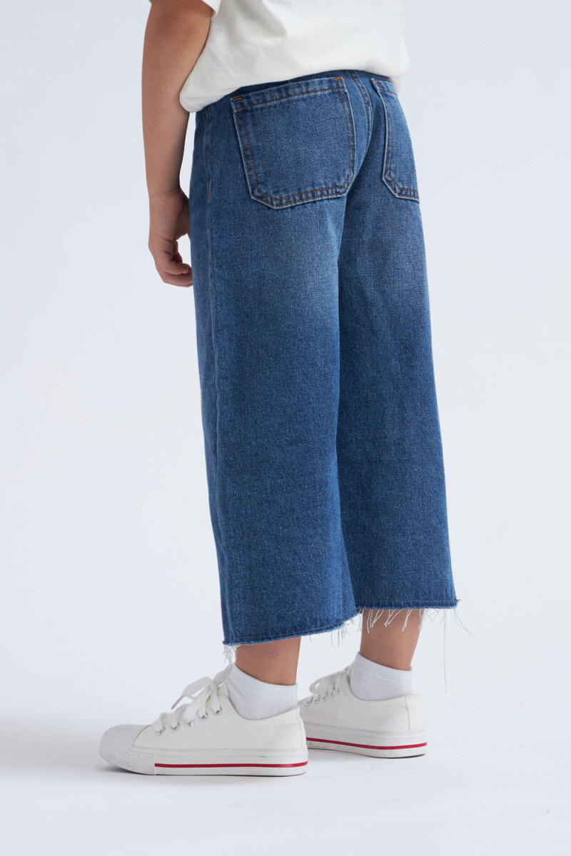 Pantalón de jean ancho Azul Medio