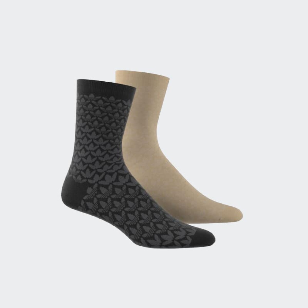 Medias Adidas Mono Crew 2 Pares - Negro 