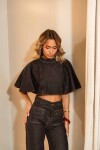 CAPA ALAIA BLACK DENIM CAPA ALAIA BLACK DENIM
