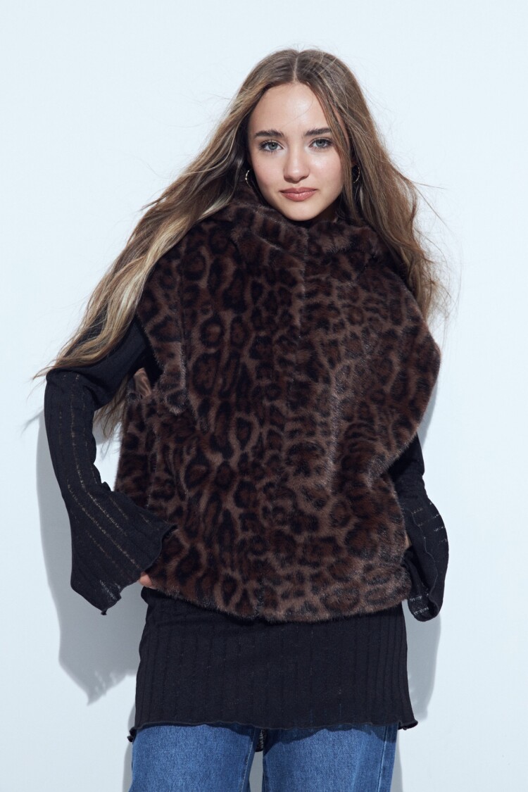 CHALECO FRILLY ANIMAL Animal Print