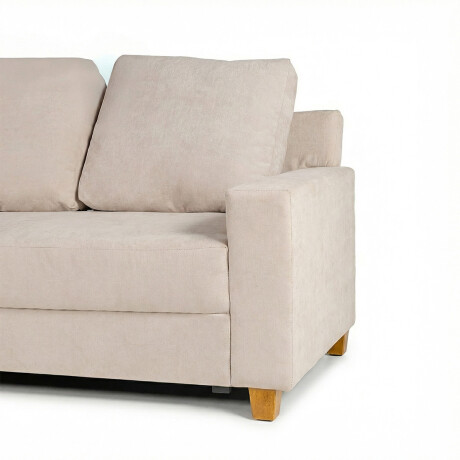 Rinconera Lucci - Tela Microfibra - Chaise izquierdo Berlin 02 (Beige)