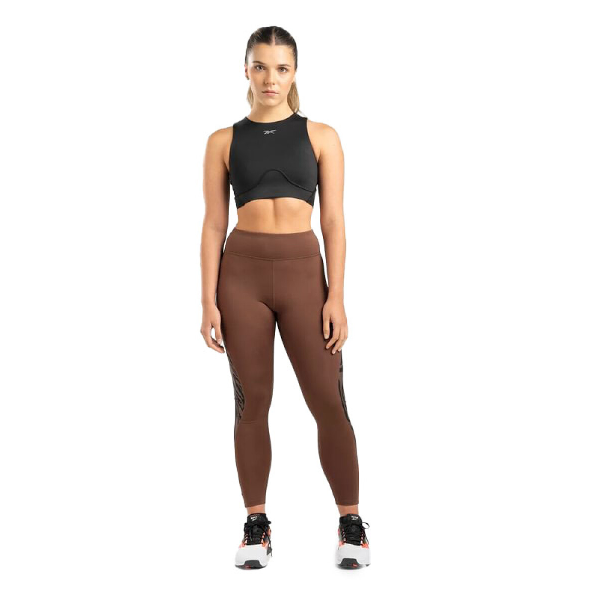 Top Reebok Lux Contour Crop - Negro 