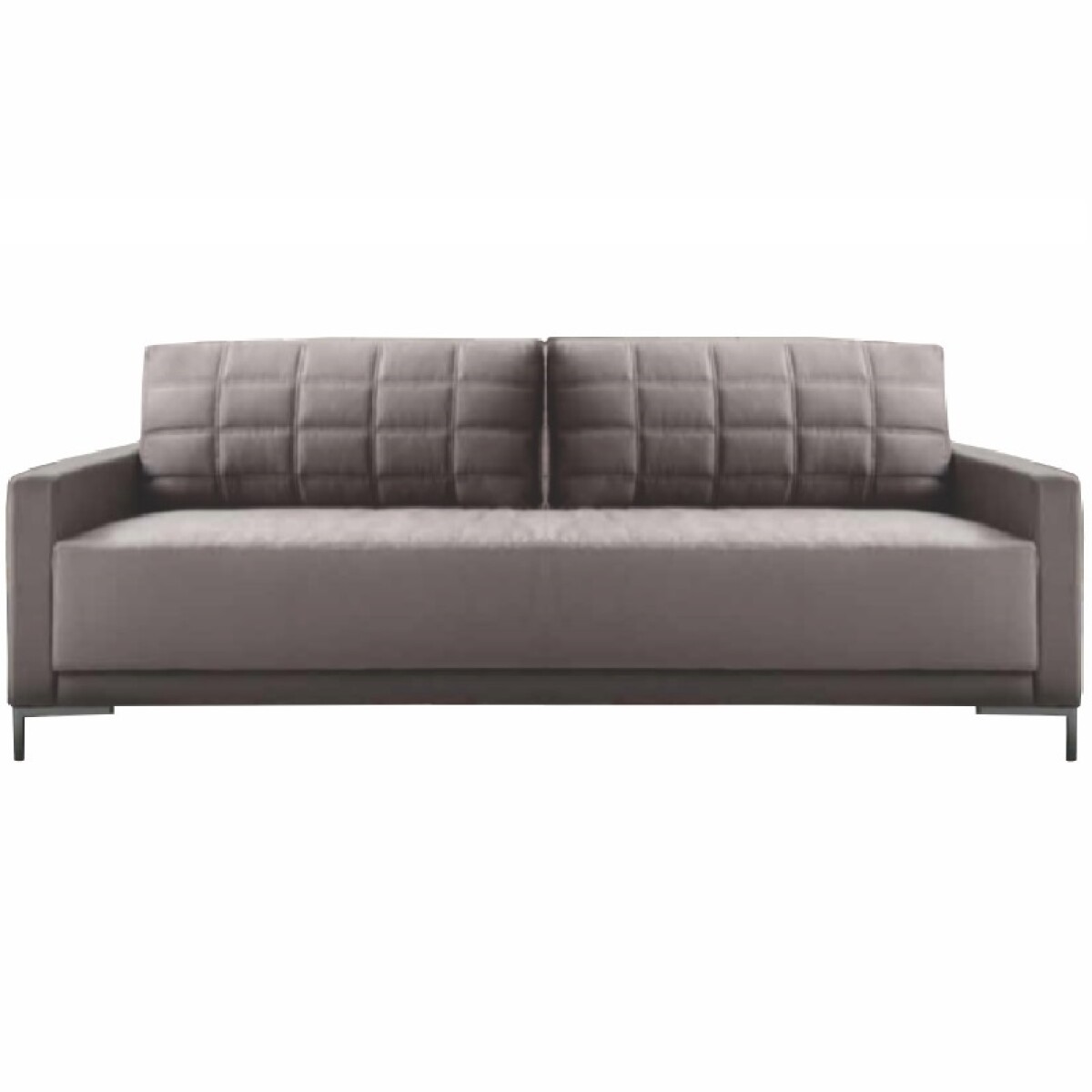 Sofá 8004 3 Cuerpos Tapizado en Tela Tostado 