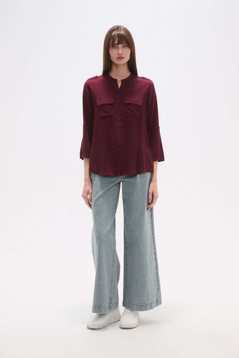 Camisa Kandalora Cereza Oscuro