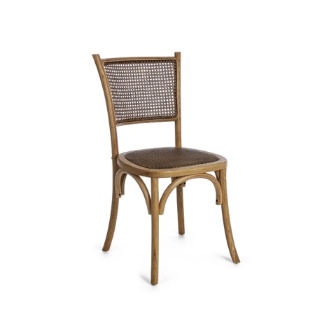 SILLA CLASICA 42x43x89CM MADERA/RATTAN NATURAL SILLA CLASICA 42x43x89CM MADERA/RATTAN NATURAL