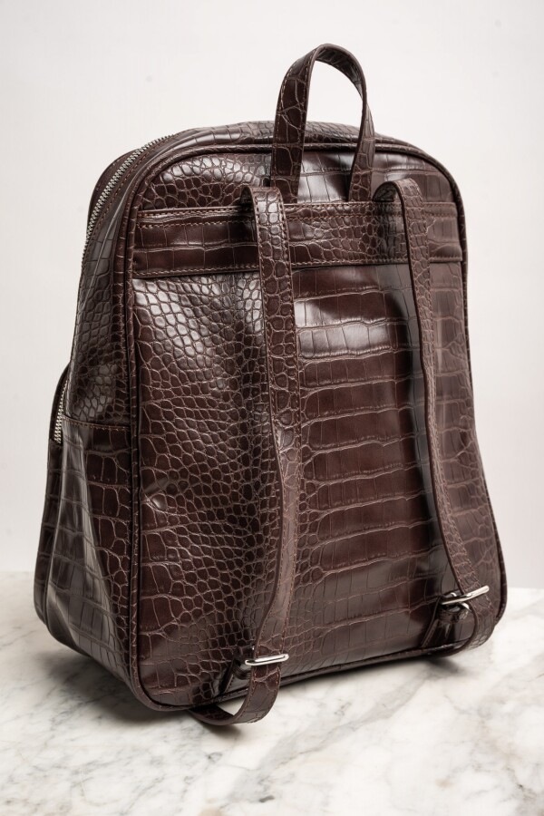 Mochila Maxi Combinada Marrón