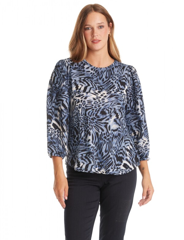 Buzo Soft Print MULTI/AZUL