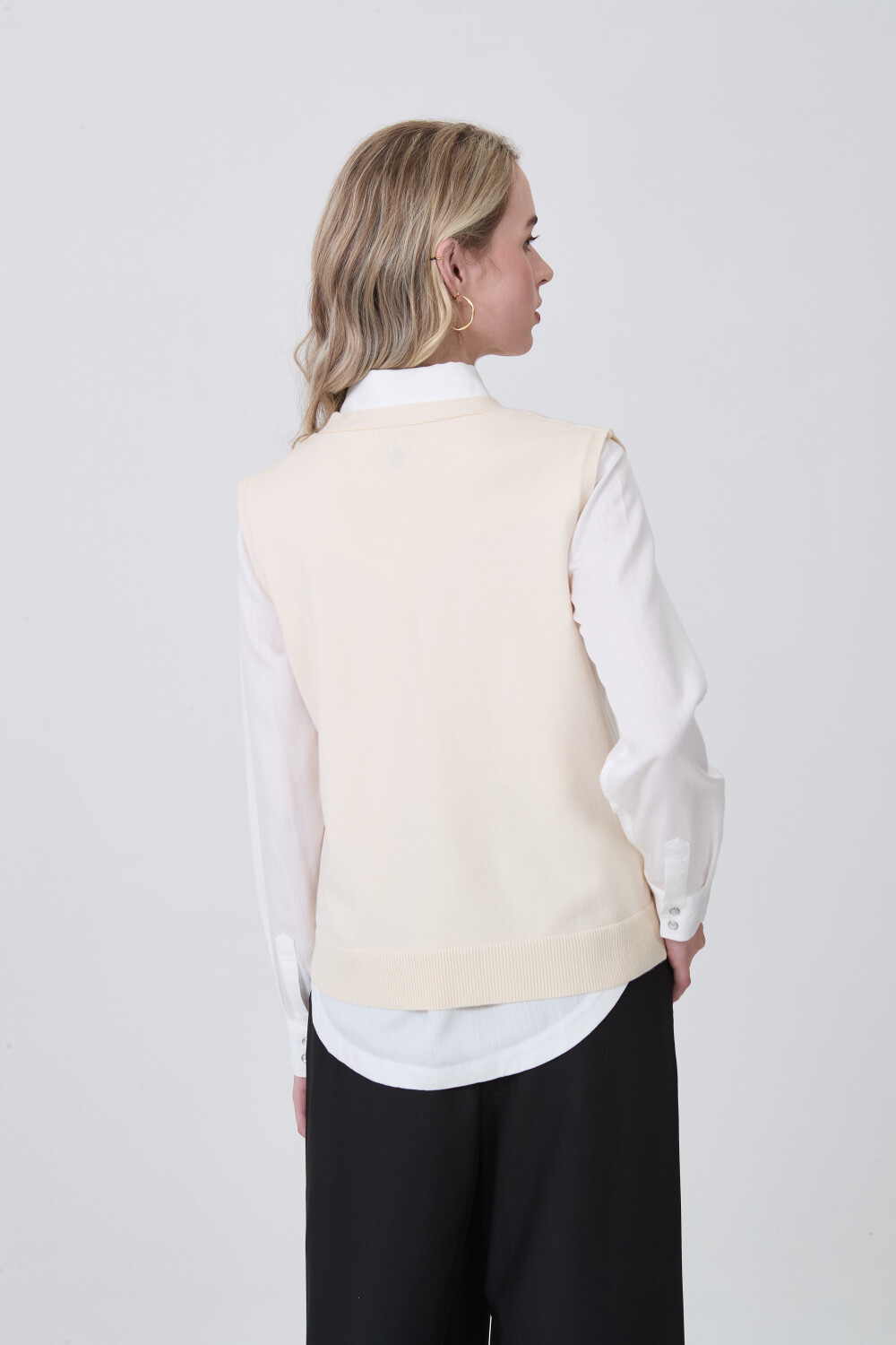 Chaleco Tebal Crudo / Natural